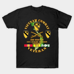 Vietnam Combat Cavalry Veteran w  3rd Brigade - 1st Cav Div T-Shirt